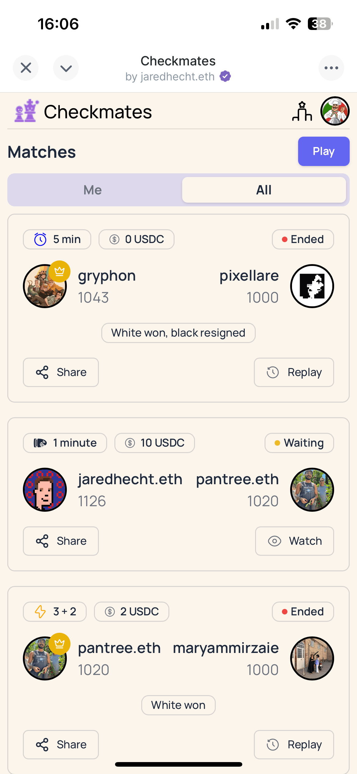 6. Checkmates Homepage
